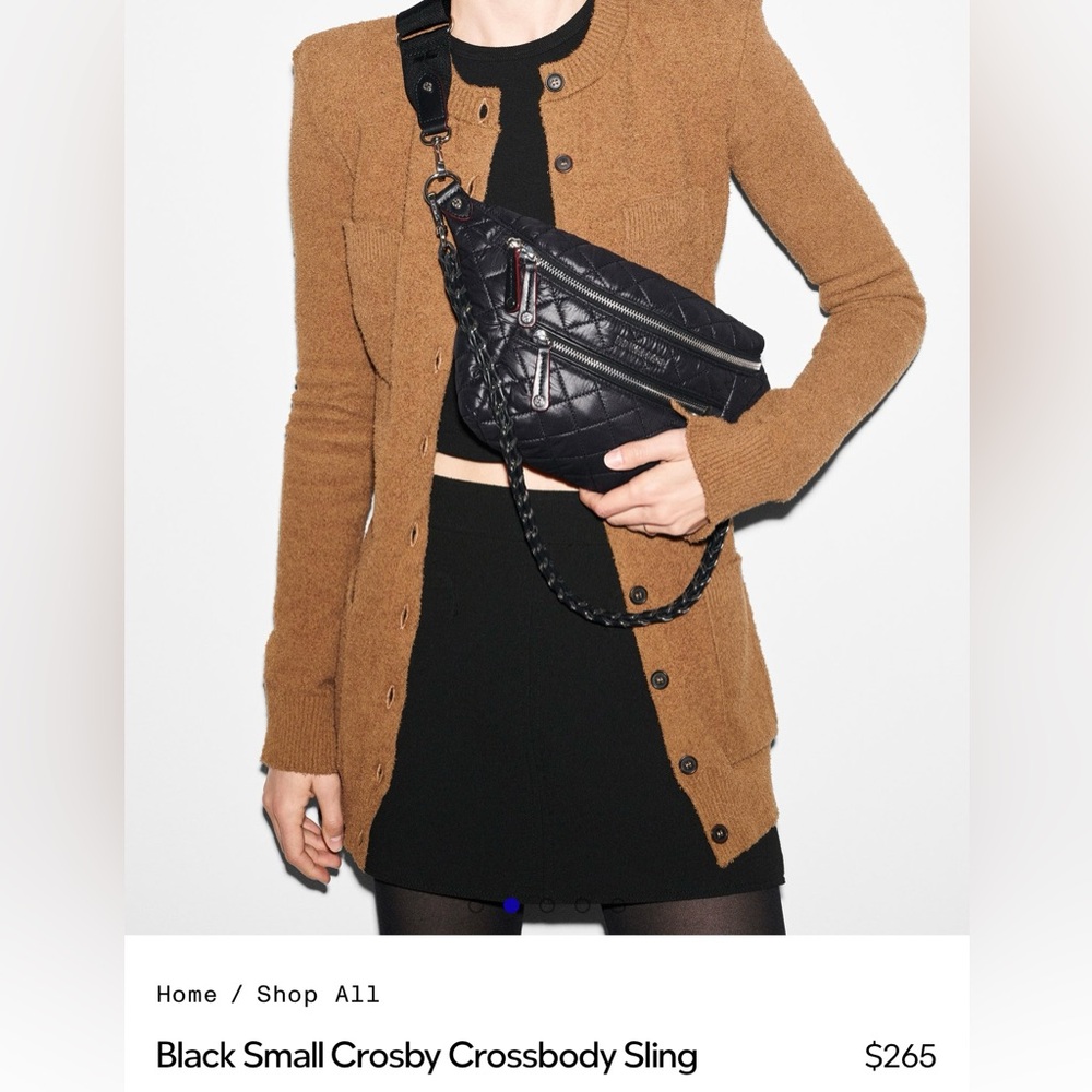 NWT MZ Wallace Small Crosby Black Quilted Crossbody Bag - Picture 10 of 10